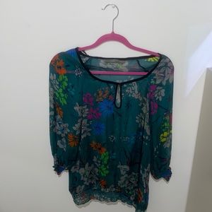 Zara floral print top